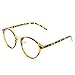 Happy Store CN65 Vintage Inspired Horned Rim Metal Bridge P3 UV400 Clear Lens Glasses,Tortoise