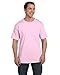 Hanes mens BeefyT 100% Cotton TShirt with Pocket(5190)-Pale Pink-M