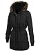 Beyove Women's Winter Faux Fur Lined Parkas Hooded Quilted Anoraks Jackets Long Coats