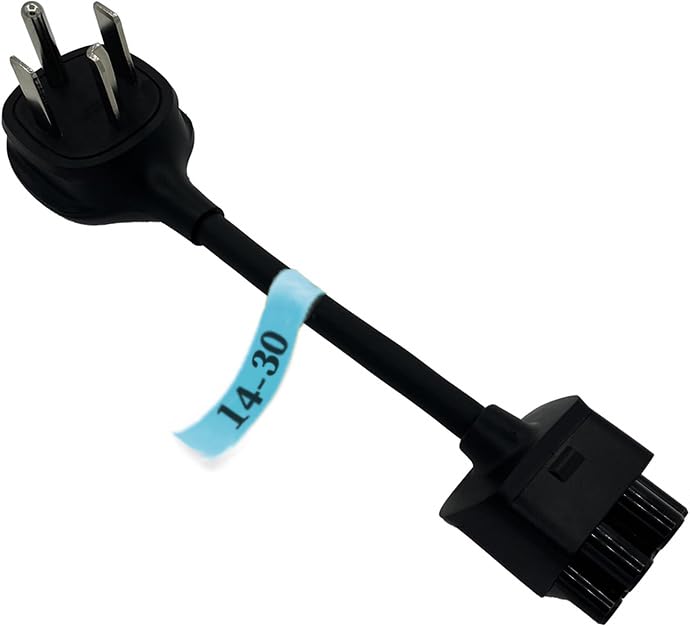 Photo 1 of Premium Adapter for Tesla Gen 2 Mobile Charger | Connect to 240V Outlet | 32 Amp Charging | 10 Inch Length (NEMA 14-30)