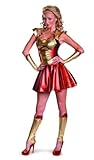 Disguise Marvel Iron Man 3 Pepper Potts Mark 42 Sassy Womens Adult Costume, Gold/Red, Small/4-6