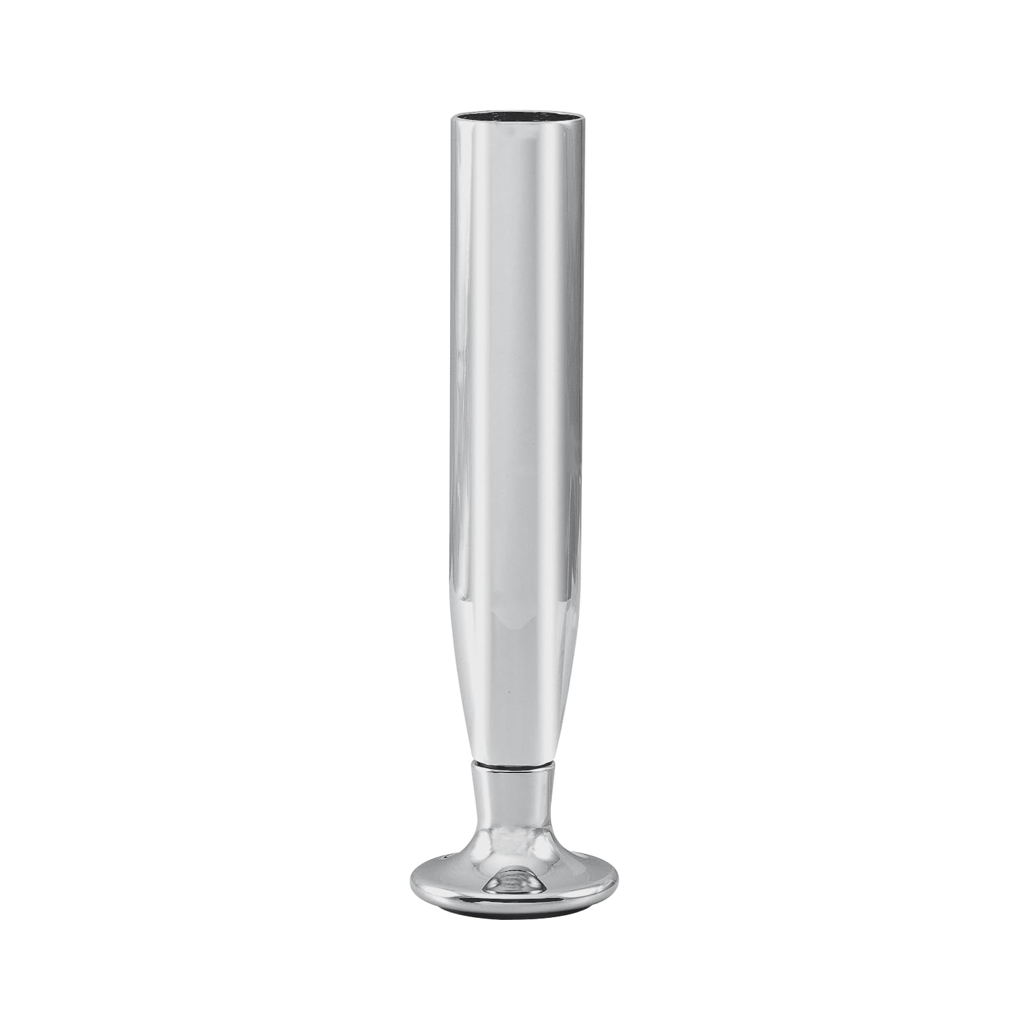 PORRO Torino Furniture Foot 15 cm Metal Table Foot with Internal Thread M22 Chrome-Plated Brass