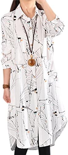 P Ammy Fashion Women's Hand-Drawn Blouse Dress