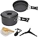 Startostar 11-Piece Camping Cookware Mess Kit with Anodized Aluminum Pots and Pans Set, Spork, Mesh Bag, Canister Stand Tripod and Boxthumb 3
