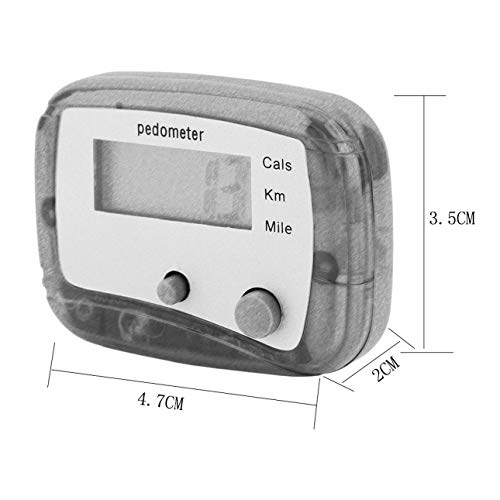 Liobaba Lightweight Design Belt Clip for Easy Use Mini Digital LCD Run Step Pedometer Walking Distance Counter ABS up to 99999 Steps - Thumbnail 7