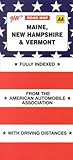 Front cover for the book Maine, New Hampshire and Vermont (AAA Road Map) by American A... Association