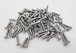 FixtureDisplays® 8-32 X 3/4" Stainless Flat Head