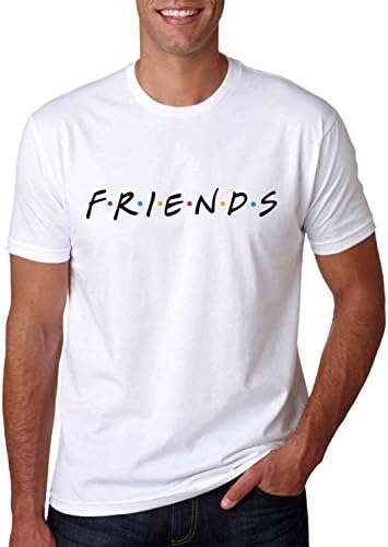 Friends Tv Show 6 White Tshirt For Man XXXL