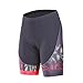 beroy Womens Bike Shorts with 3D Gel Padded,Cycling Women's Shorts(red L)