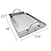 onlyfire Universal Stainless Steel Griddle for BBQ Grills with Removable Handles Replaces