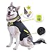 CozyFur Patented Dog Anxiety Vest Calming Music Speaker & Lavender Essential Oil Scent Thunderstorm Treats Canine Stress Relief Fireworks Thunder Separation Shirt Jacket Coat (Black, M (26-40 Lbs))