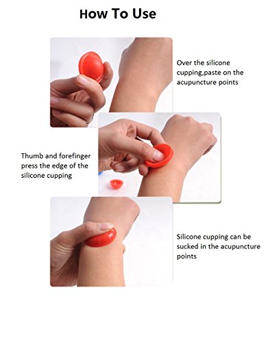 Healthcom Silicone Cupping Set Acupuncture Cupping Therapy Set Professional Body Massage Cup Set,12 Pcs(Blue)