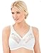 Glamorise Women's MagicLift Full Figure Minimizer Support Bra, White, 42DD