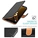Aicoco Galaxy A6 Plus 2018 Case Flip Cover Leather Wallet Phone Case for Samsung Galaxy A6 Plus 2018 - Black