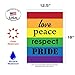 Toland Home Garden 119521 Pride Pride Flag 12x18 Inch Double Sided Pride Garden Flag for Outdoor House LGBTQIA+ Flag Yard Decoration