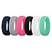 GOGO Price/6 Pcs Premium Women's Silicone Wedding Rings Wedding Bands - 5.5mm Wide(2mm Thick) - Comfortable Smooth Edge