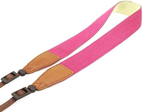 Dymix Camera Strap Vintage Universal Shoulder Neck Belt Strap for All DSLR Camera Nikon Canon Sony Olympus Samsung Pentax Fujifilm,Pink