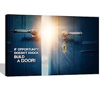 Visual Art Decor Success Inspiration Quote Canvas Wall Art If Opportunity Doesn