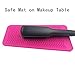 Panykoo Heat Resistant Silicone Mat for Hot Hair Tools, Travel Pouch for Flat Iron and Hair Curling Wandthumb 2