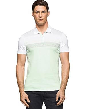 Calvin Klein Men's Colorblocked Liquid Cotton Polo Shirt