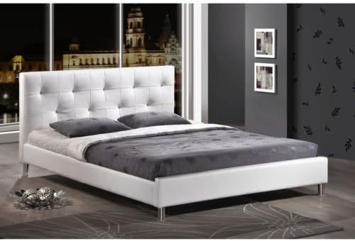 Barbara Soft White Tufted Upholstered Queen Size Bed