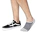 Mens No Show Low Cut Non Slip Socks - 6 Pack Casual Crew Ankle Mesh Knit Cotton Socks