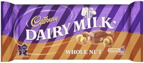 DAIRY MILKCadbury Whole Nut 120G - Pack Of 18