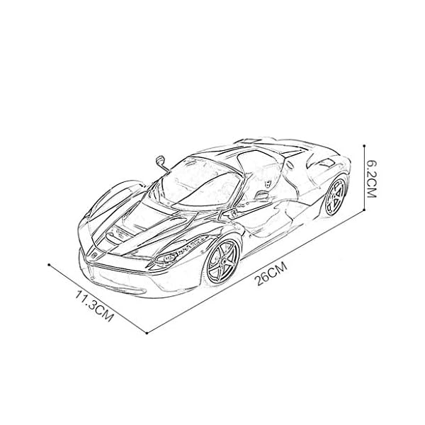 NYDZDM Modellauto 1:18 Ferrari LaFerrari Hardcover Version Simulation Legierung Druckguss Spielzeug Schmuck Sportwagen… – Bild 7