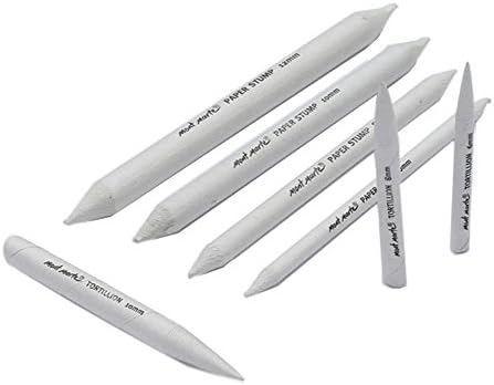 TEKFT Set of 7 Pcs Paper Blending Stumps And Tortillions Set for Art Sketch Drawing