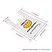 BQLZR 7.7x11.8 inch Recyclable White Plastic Carry Out Shopping Bags Smiling Smile Face Pack of 100 (S Size)