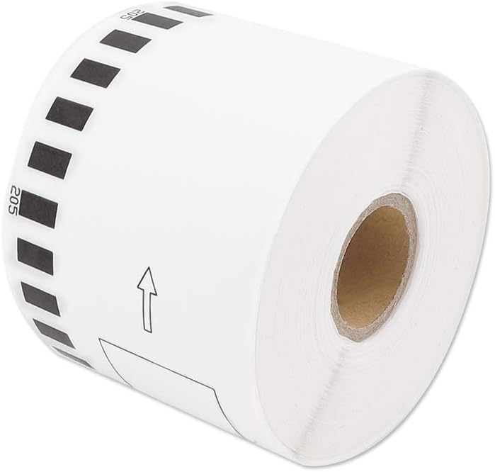 Address Labels Compatible QL Labels Replacement for Brother DK-2205, 2-3/7"x 100"(62mm x 30.48m), Shipping Labels for Brother QL Laber QL800 QL810w QL500 QL570 QL710w Plus 1 Reusable Frame - 1 Roll : Electronics