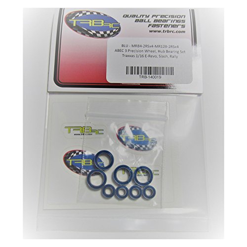 Axle Carrier Bearings 4x8x3mm - 8x12x3.5mm BLU Traxxas 1/16 E-REVO, Rally