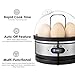 Egg cooker, AICOK Stainless Steel 7 Egg Capacity Rapid Egg Boiler with 2 BPA-Free Poachers & 2 Heating Modal, Electric Egg Steamer for Hard Boiled Eggs, Poached Eggs, Omelets, Auto Power Off