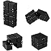 EDC Fidgeter Black Infinity Cube Fidget Toys. Prime Quality Fidget Cubes Gadgets for Adults and Children. Cool Stress Toy, Desk Accessories, Home Office Anxiety Sensory and Stress Relief Puzzle