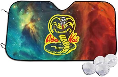 HBFF Cobra Kai Karate Dojo Windshield Sun Shade ~Universal Fit Car Sun Shade,Keep Your Vehicle Cool ~2 Sizes