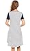 Zeagoo Women's Tunic Swing T-Shirt Dress Short Sleeve Striped Tunic Dress