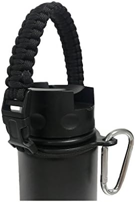 Gorilla Warfare- Hydro Flask Wide Mouth Paracord Handle- The Best Holder Accessories for Hydro Flask, Paracord Carrier w/Safety Ring and Carabiner for Water Bottles 12oz-64oz