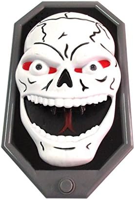 Halloween LED Flashing Scary Sounds Pumpkin/Skull Doorbell Trick or Treat Talking Spider Spooky