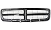 Grille Assembly Compatible with 1997-2004 Dodge Dakota Painted Black Shell and Insert