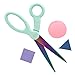 Yoobi Scissors | Adult Size | Green Mint Holographic Design | Great for School, Home or Office Use | Right or Left Handed