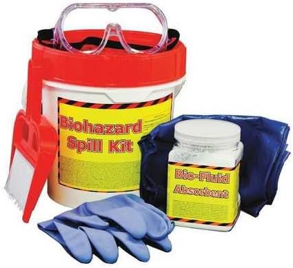 Biohazard Spill Kit, Red, Pail Container