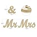 E-accexpert Mr & Mrs Letters Sign Vintage Style Wooden DIY Decor for Wedding Decoration Table Decor