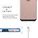 LUVVITT Ultra Armor Cover with Dual Layer Heavy Duty Protection and Air Bounce Technology Designed for iPhone X and XS with 5.8 inch Screen 2017-2018 - Rose Gold