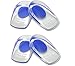 Faswin 2 pairs Grade Gel Heel Pad Silicone Cups Ankle Heel Pain Relief Cushion Shock Absorb Support