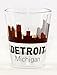 Detroit Michigan Sunset Skyline Shot Glass