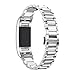 For Fitbit Charger 2 Band, Stainless Steel Band, FreshZone Newest Premium Replacement Accessories Wrist Band for Fitbit Charge 2 [Large,Small] (Silver)
