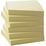 975 Supply 3 x 3 Yellow Sticky Notes - 6 Pads