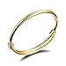 Fashion Expandable Gold Plated Bracelet Bangle For Baby Children Newborn Gift Length 4.7
