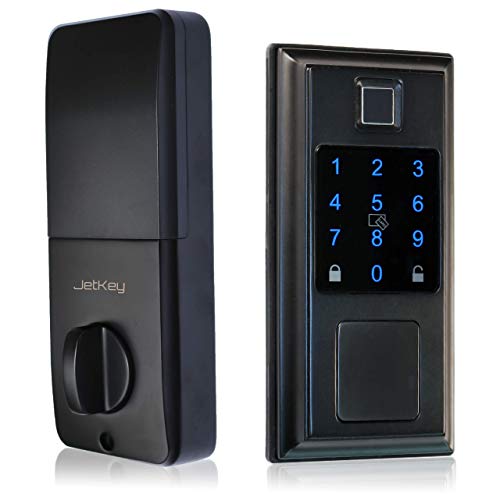 Jetkey Smart Lock, Fingerprint Keyless Entry Door Lock, Bluetooth Electronic Deadbolt, Touchscreen Keypad, App Control… - Image 3