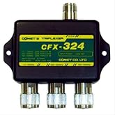 Comet CFX-324B High-Power Triplexer / 2 M-220 MHz-70 cm Combiner-Splitter, 1.3-150 MHz &amp; 200-320 MHz &amp; 390-500 MHz, 600 W, 40 dB Isolation